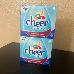 Lot 2 Cheer Bright Clean Fresh Scent Powder Laundry Detergent  Discontinued
